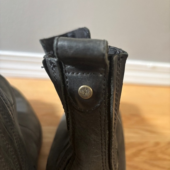 Timberland Men's Slip-On Comfort Black Ankle Boots - Picture 8 of 12